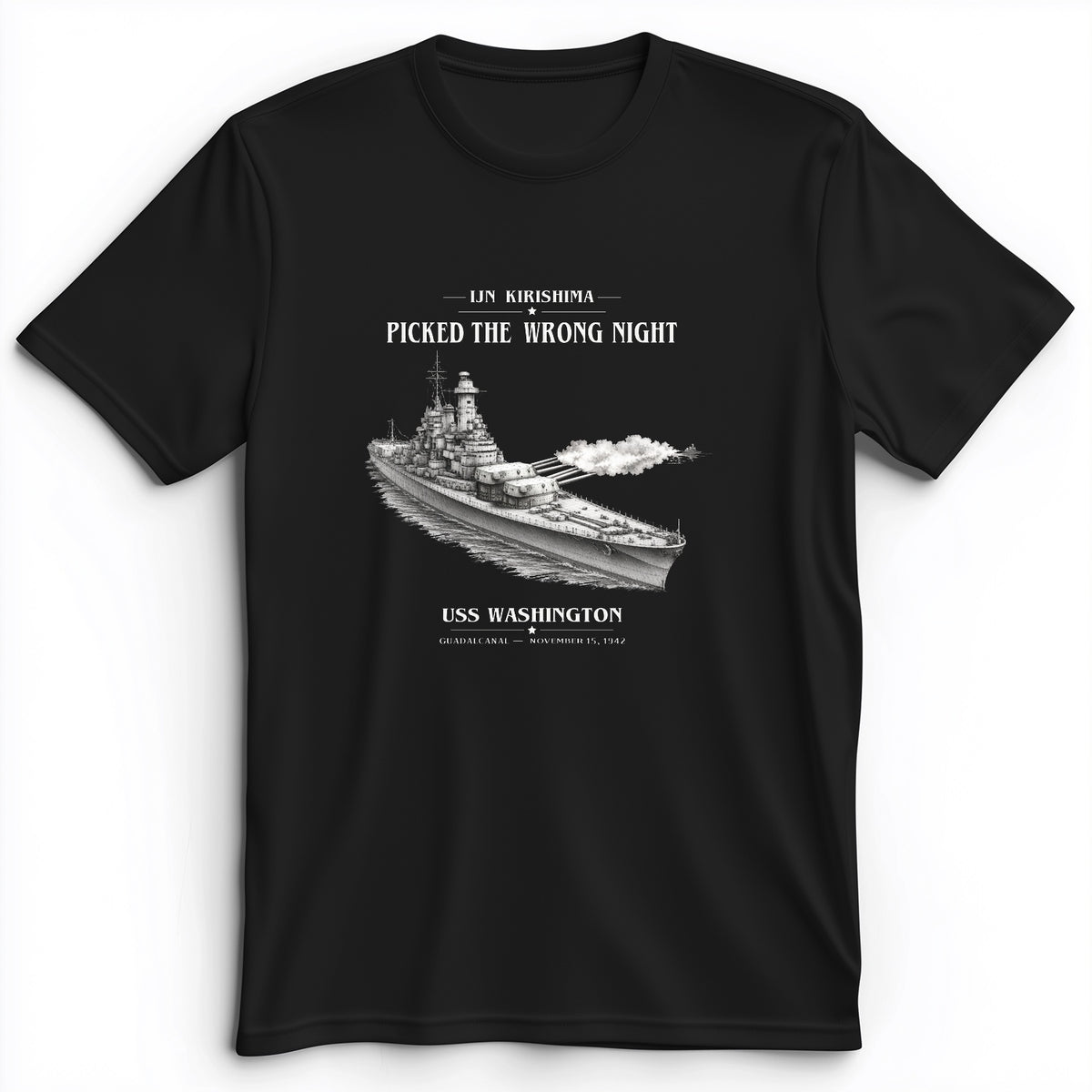 USS Washington at Guadalcanal Premium Tee