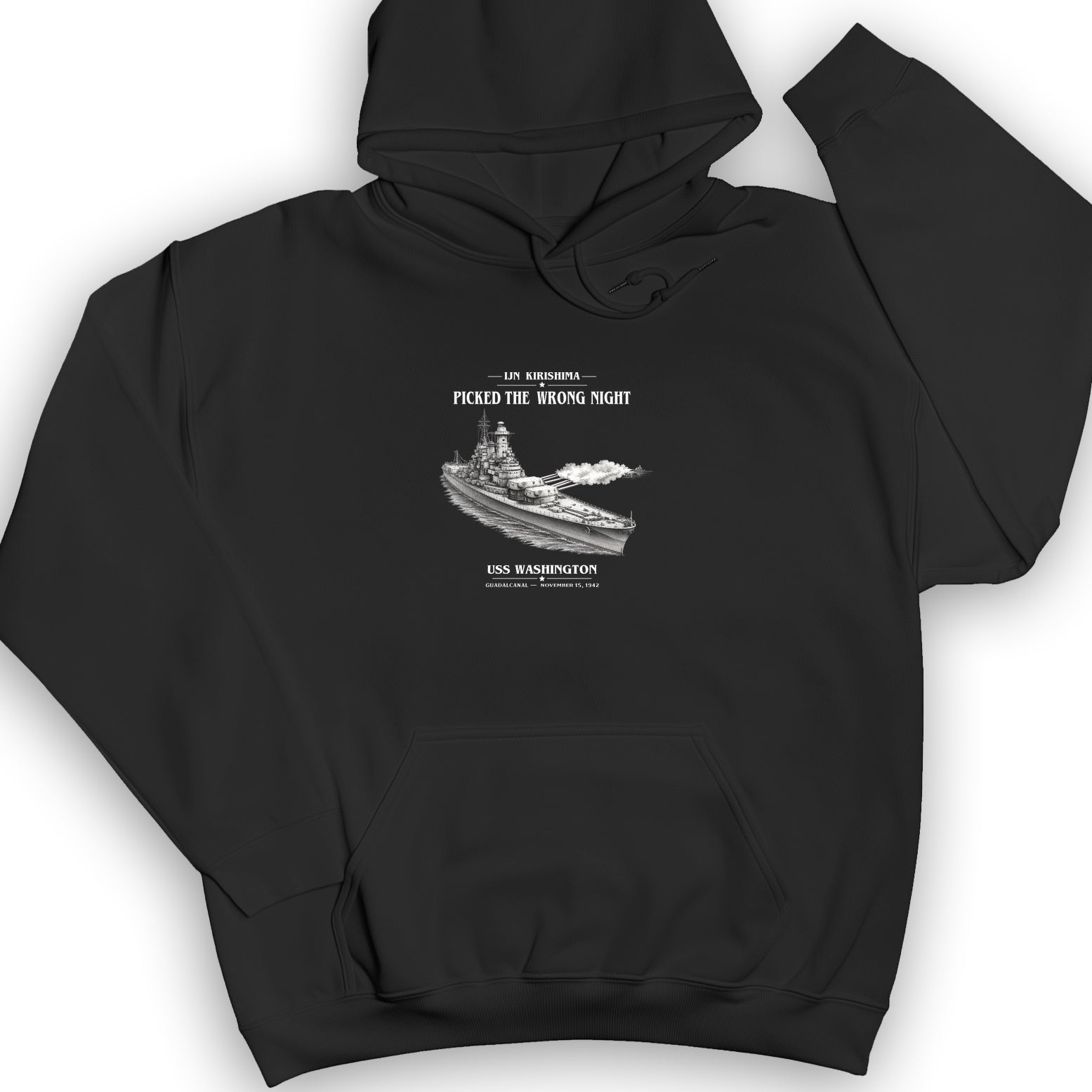 USS Washington at Guadalcanal Hoodie