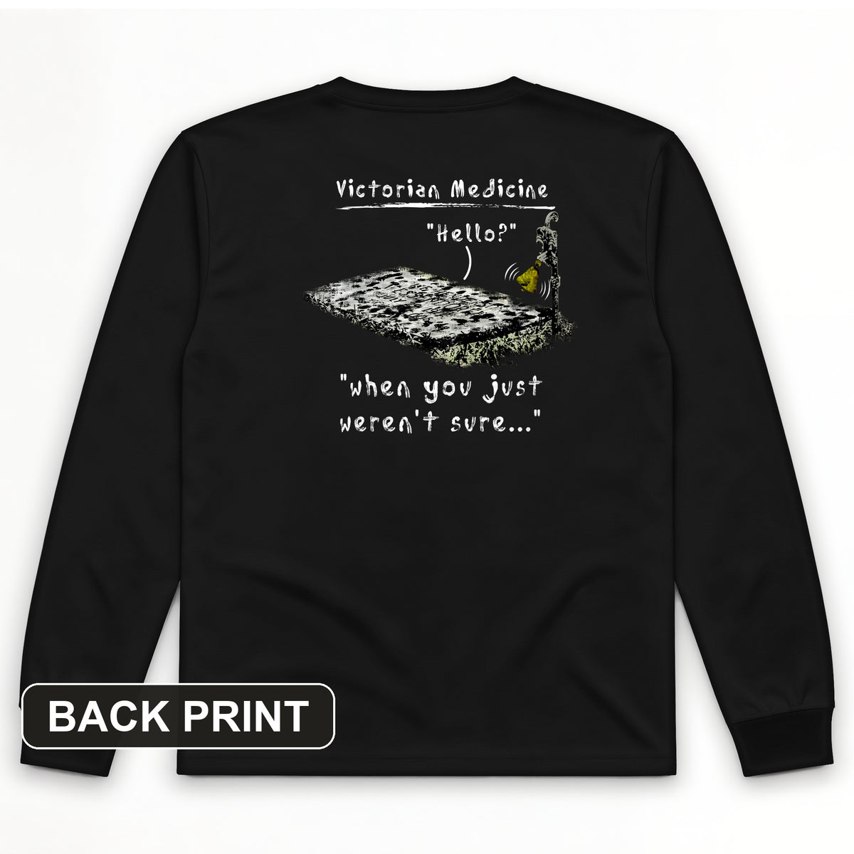 Victorian Medicine Back Print Long Sleeve T-Shirt