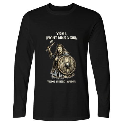 Viking Shield Maiden Long Sleeve T-Shirt