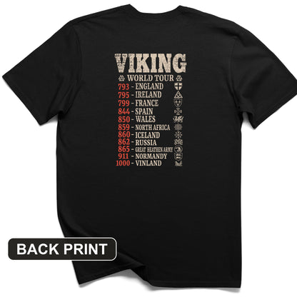 Viking World Tour Back Print T-Shirt