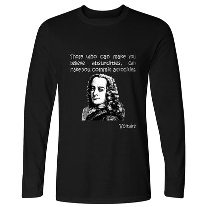 Voltaire Absurdities Long Sleeve T-Shirt