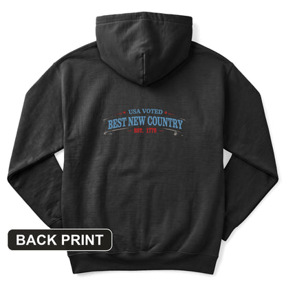 Voted Best New Country Back Print Hoodie