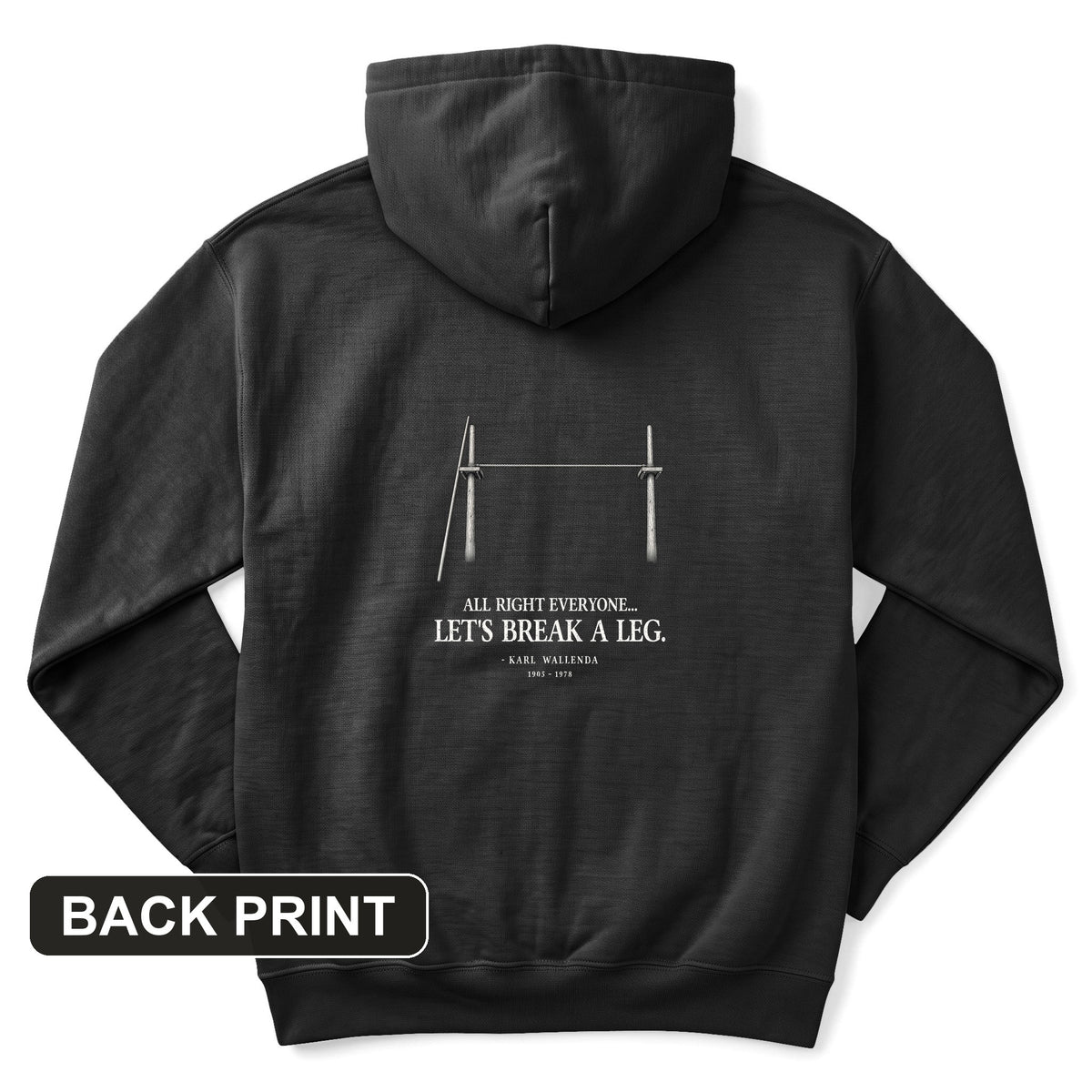Wallendas Back Print Hoodie