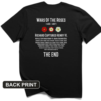 Wars Of The Roses Back Print T-Shirt