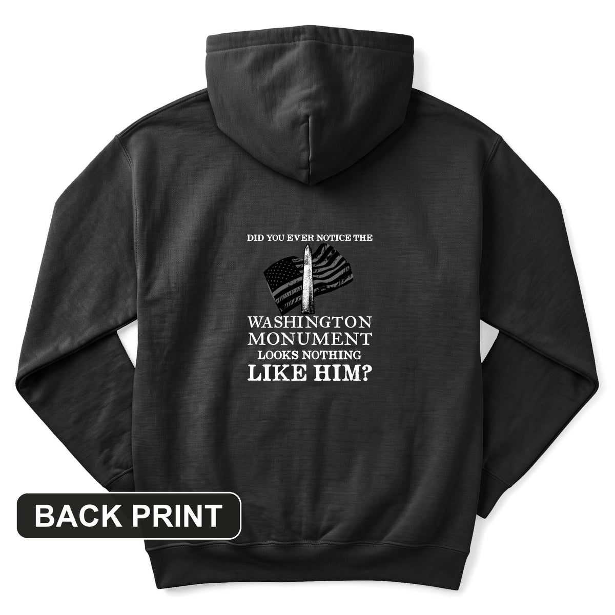 Washington Monument Back Print Hoodie