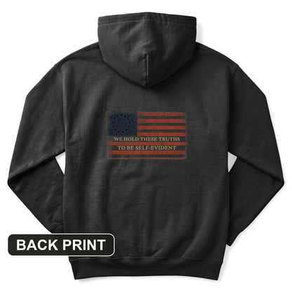 We Hold These Truths Back Print Hoodie