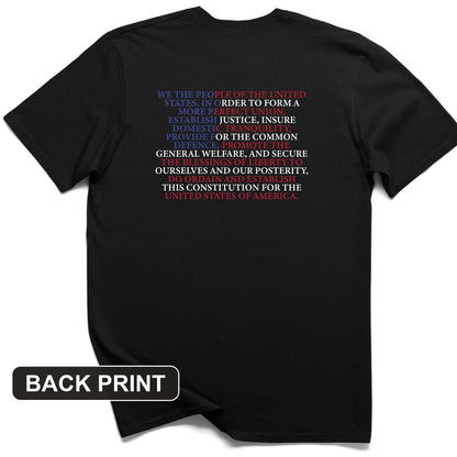 We The People Flag Back Print T-Shirt
