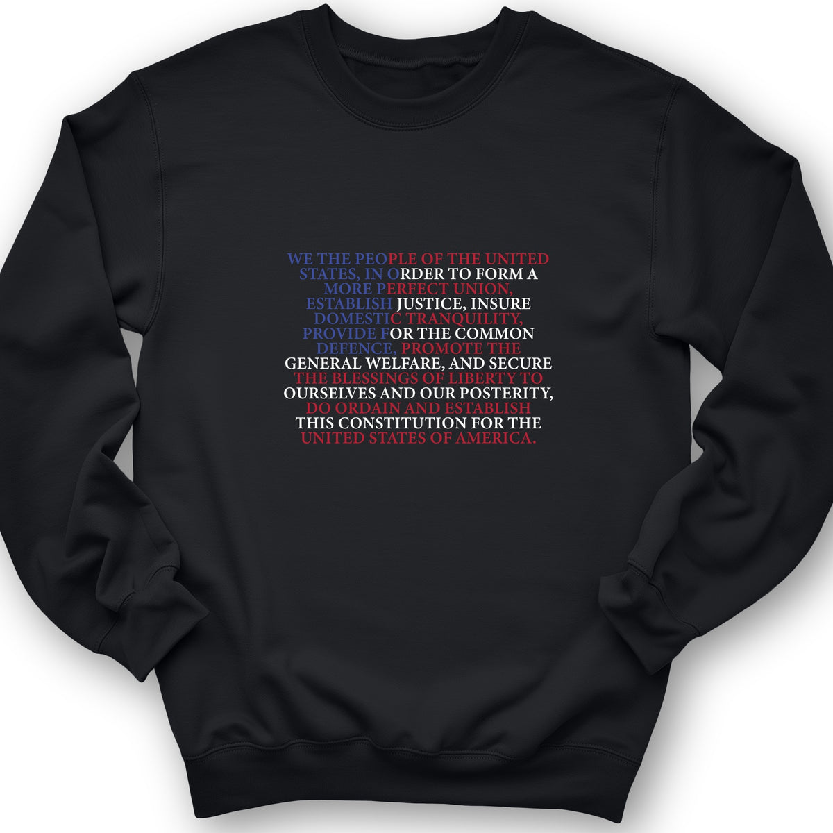We The People Flag Crewneck