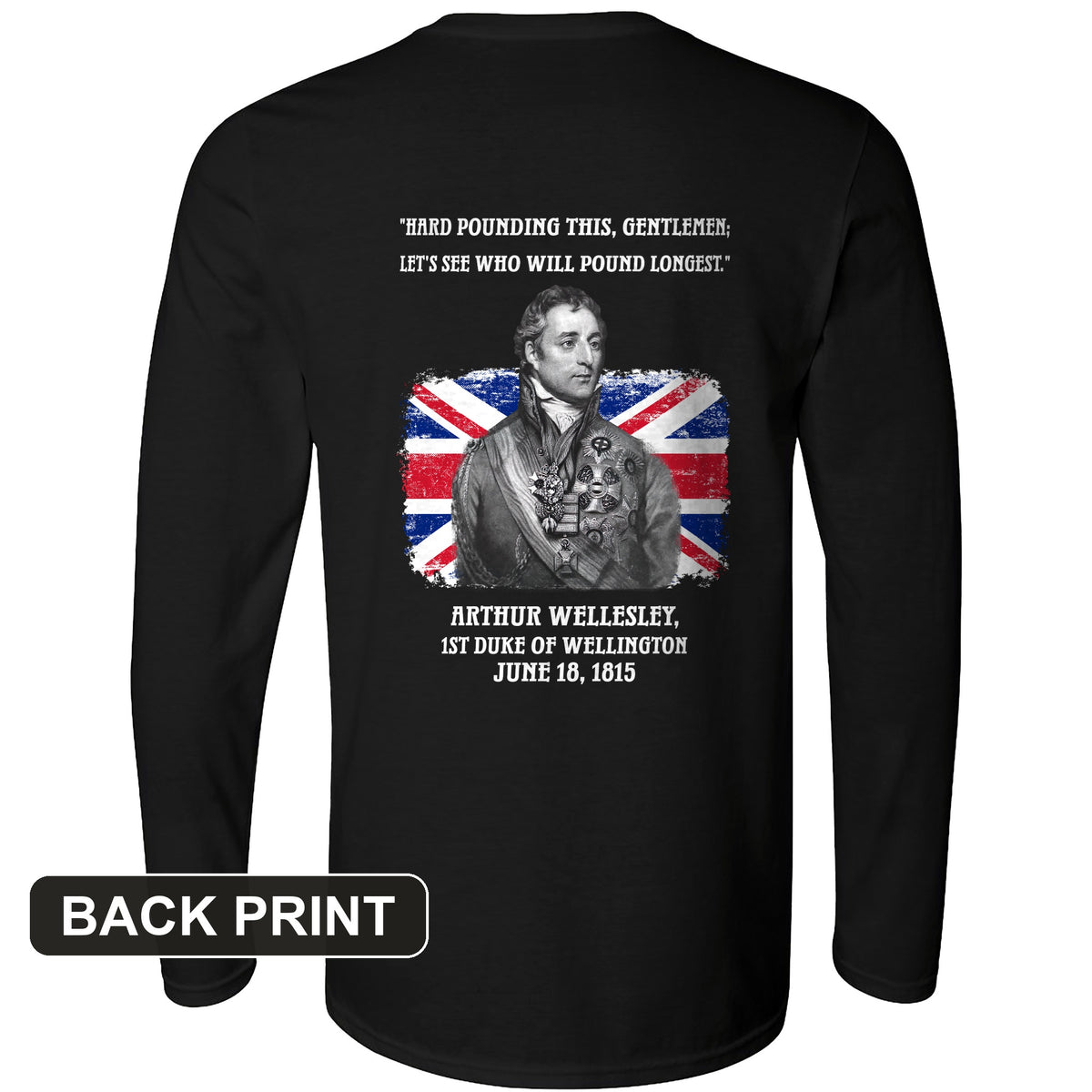 Wellington Back Print Long Sleeve T-Shirt