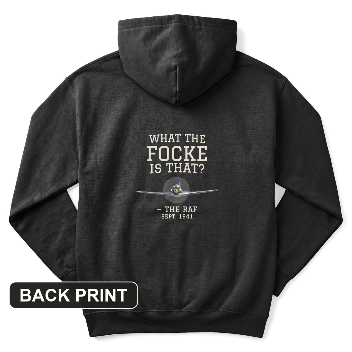 What The Focke Is That Back Print Hoodie