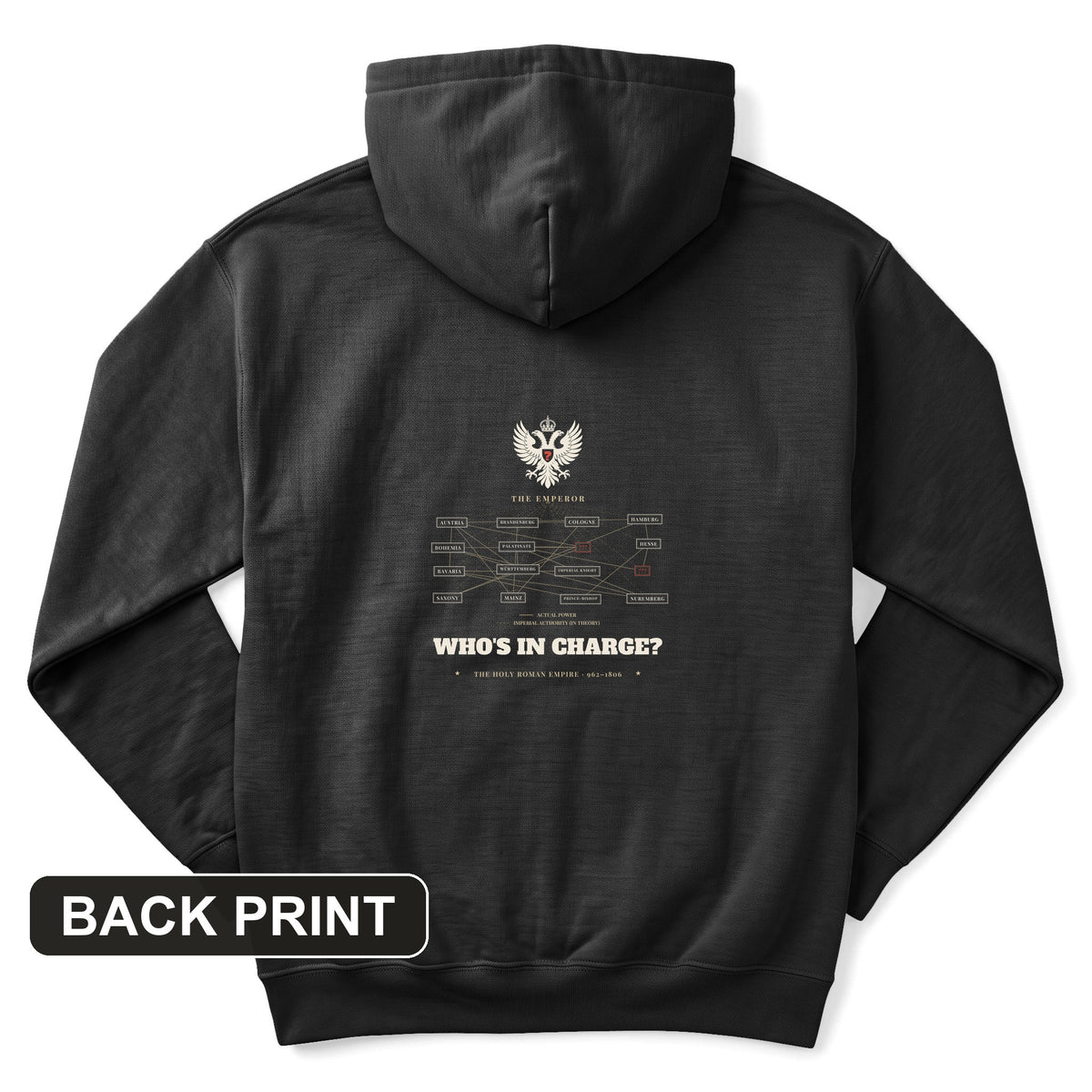 Who's in Charge Back Print Hoodie