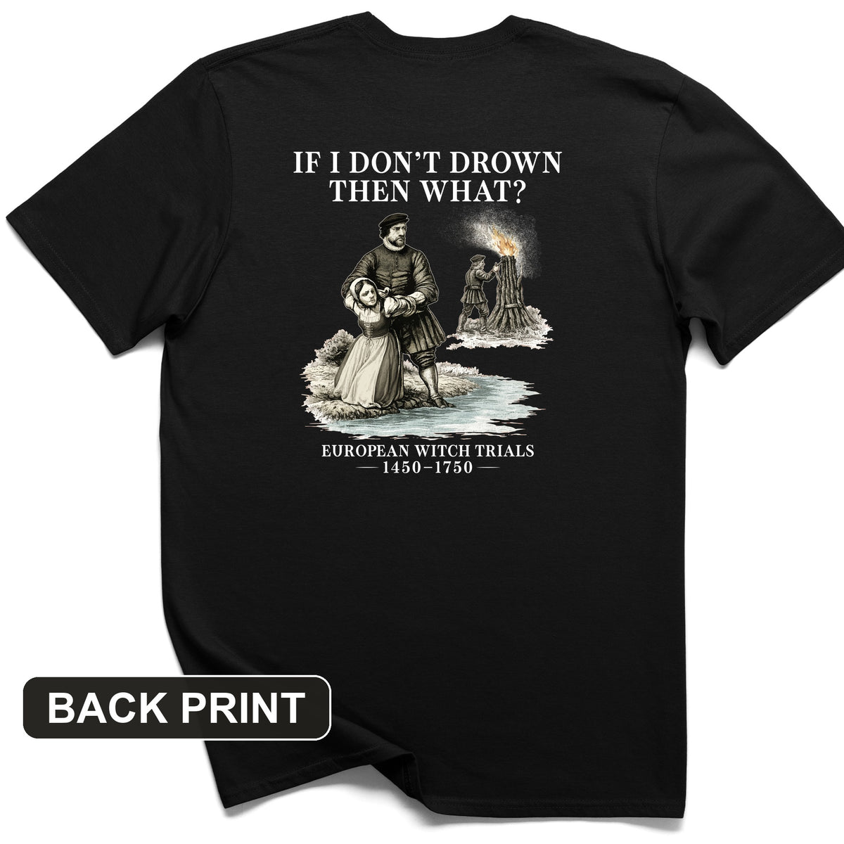 Witch Back Print T-Shirt