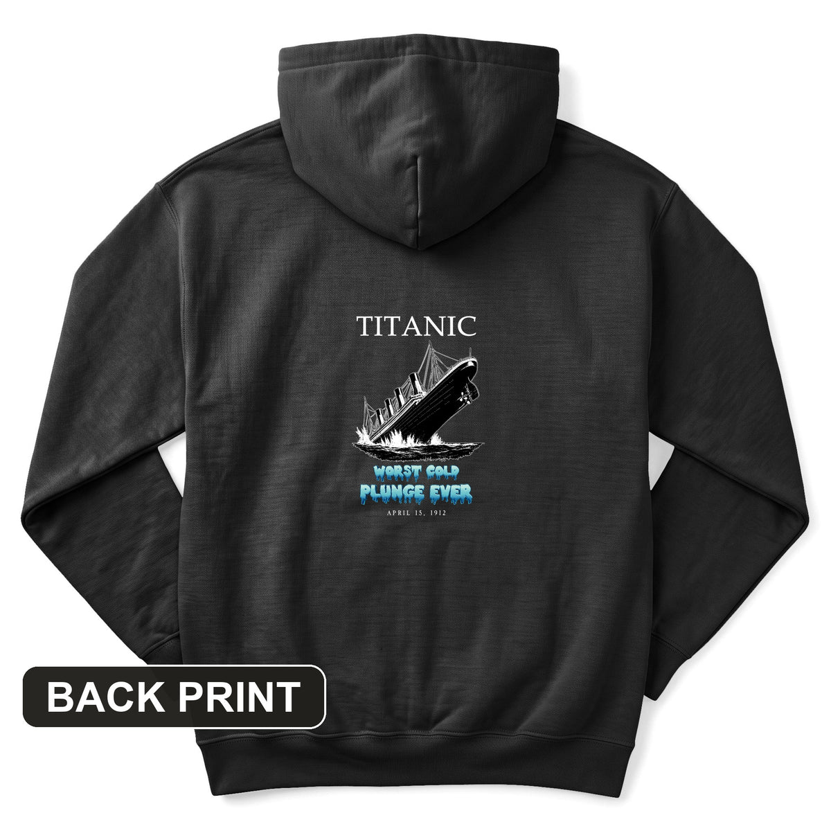 Worst Cold Plunge Ever Back Print Hoodie
