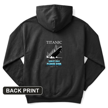 Worst Cold Plunge Ever Back Print Hoodie