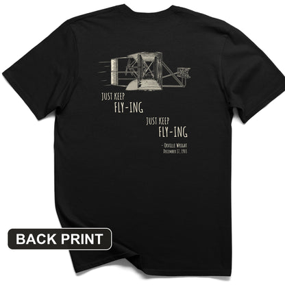 Wright Brothers Back Print T-Shirt
