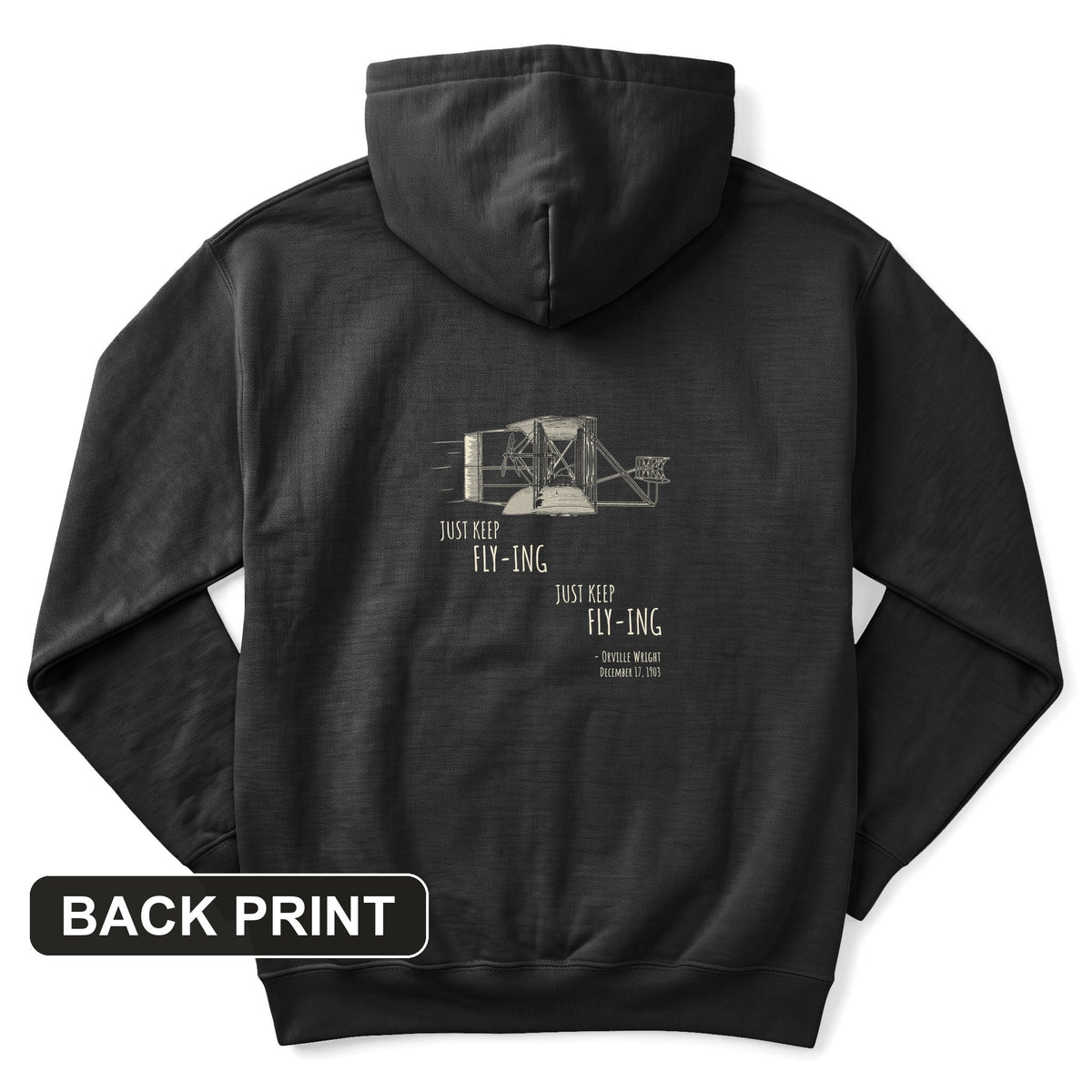 Wright Brothers Back Print Hoodie
