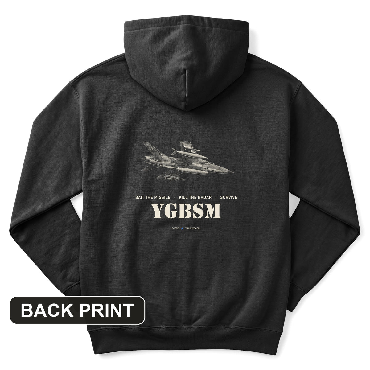 YGBSM Wild Weasel Back Print Hoodie