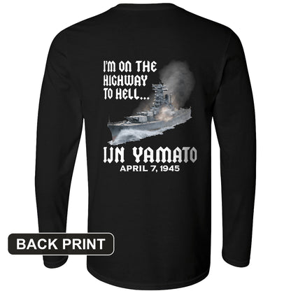 Yamato Back Print Long Sleeve T-Shirt