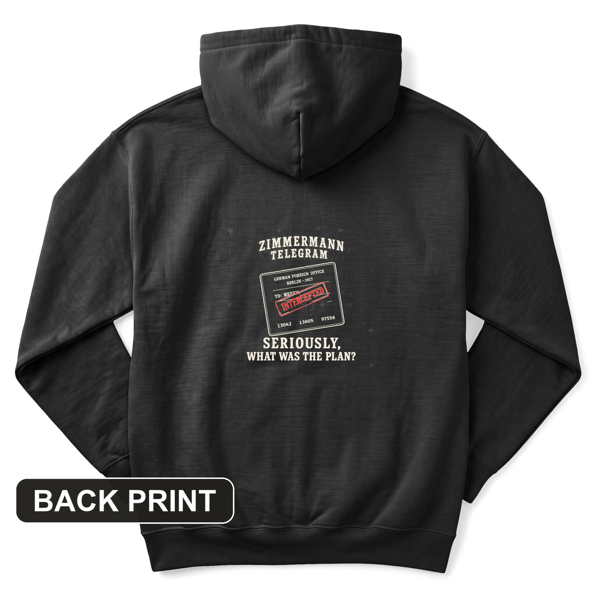 Zimmermann Telegram Back Print Hoodie