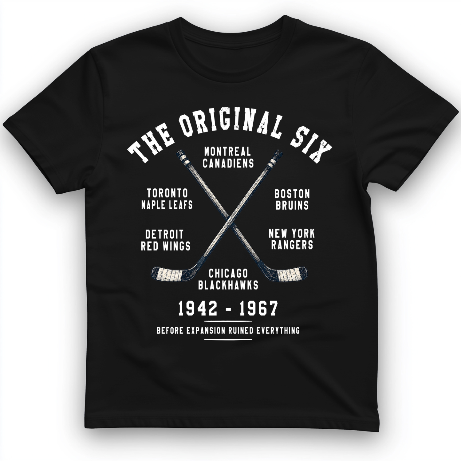 NHL Era of Six T-Shirt Black / S