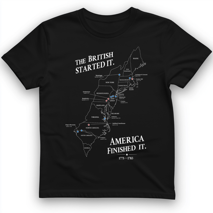 Revolutionary War Map T-Shirt