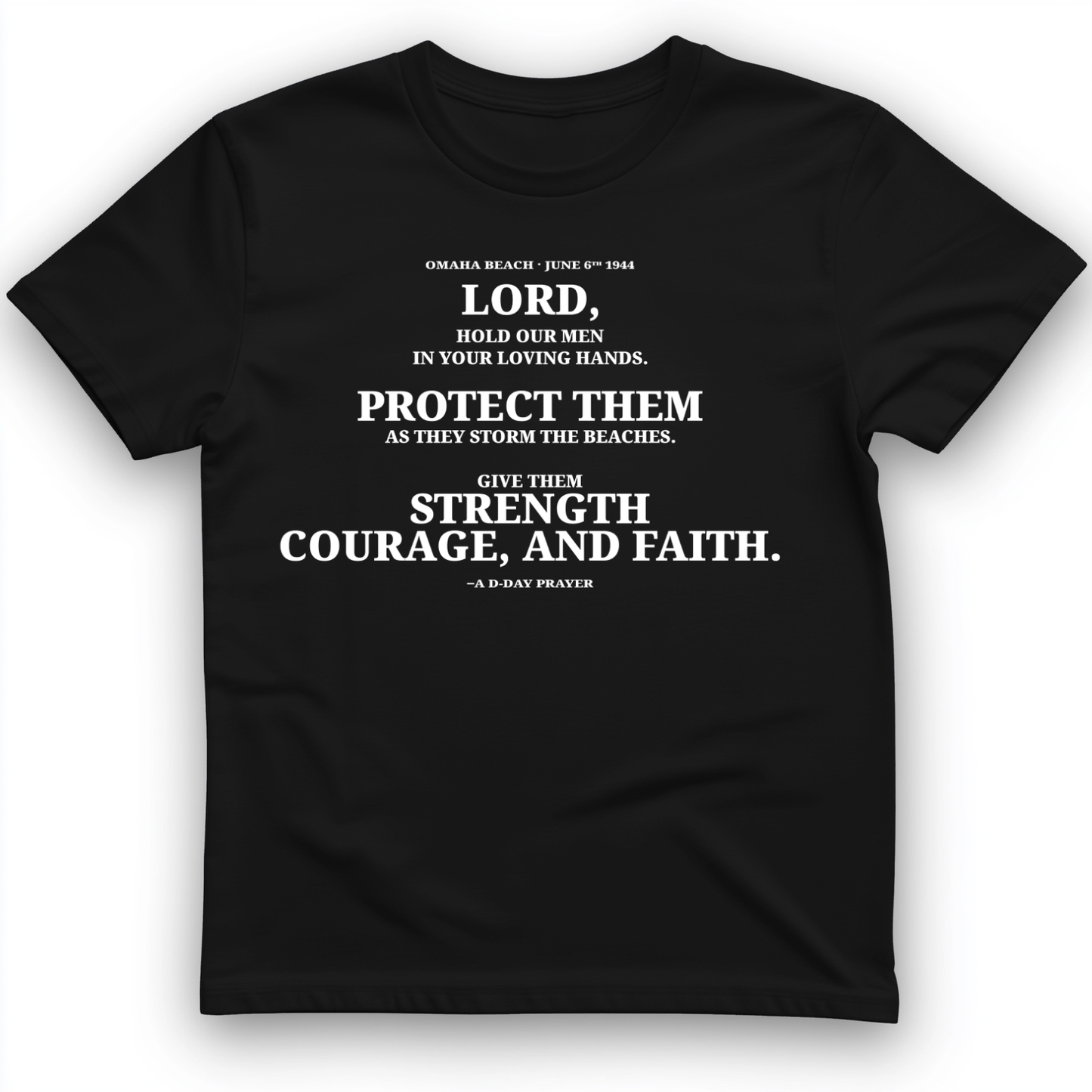 DDay Prayer T-Shirt Black / S