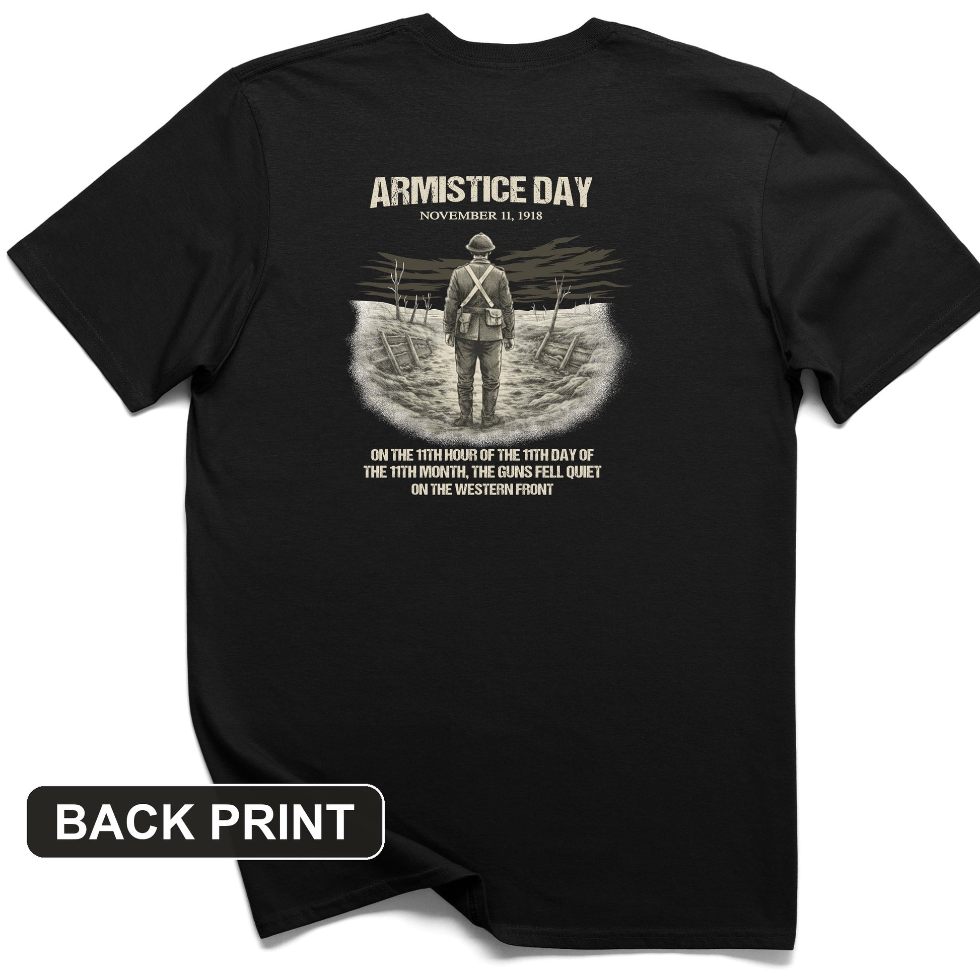 Armistice Day Back Print T-Shirt