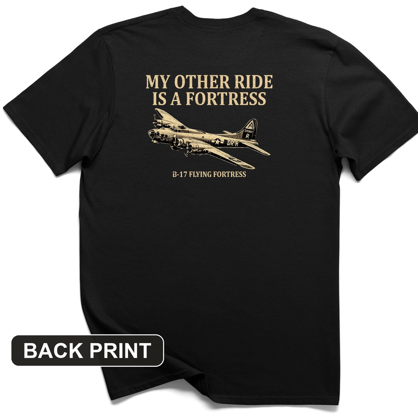 B-17 Back Print T-Shirt