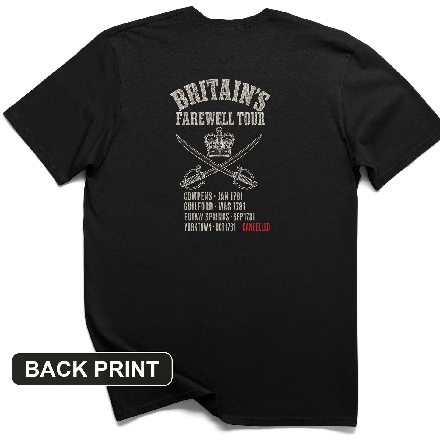 Britain's Farewell Tour Back Print T-Shirt