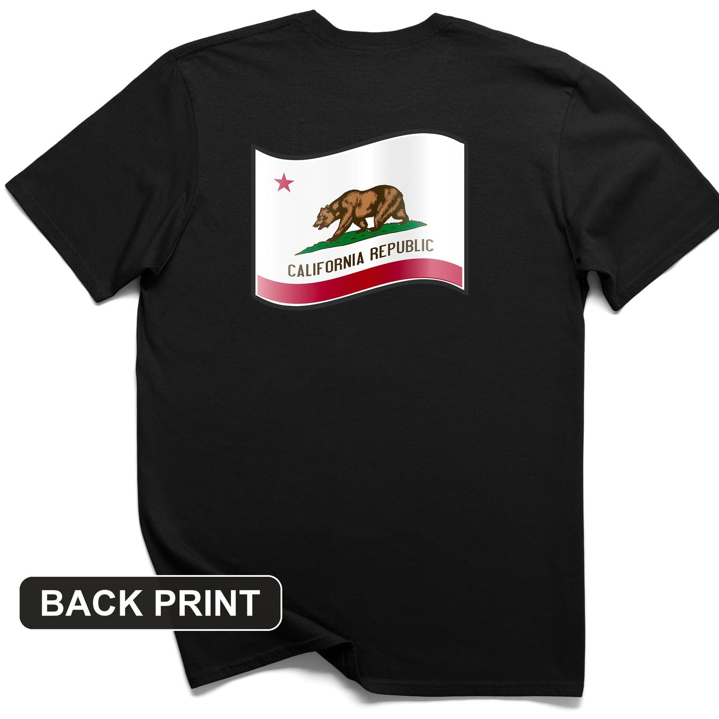 California Republic Back Print T-Shirt