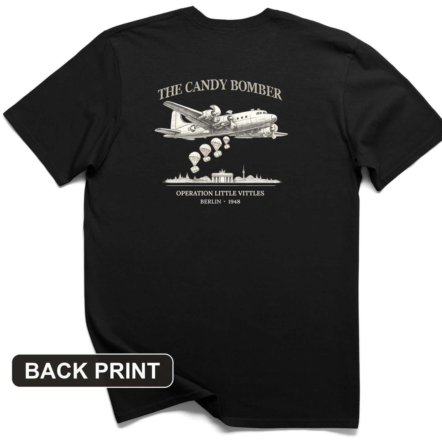 Candy Bomber Back Print T-Shirt