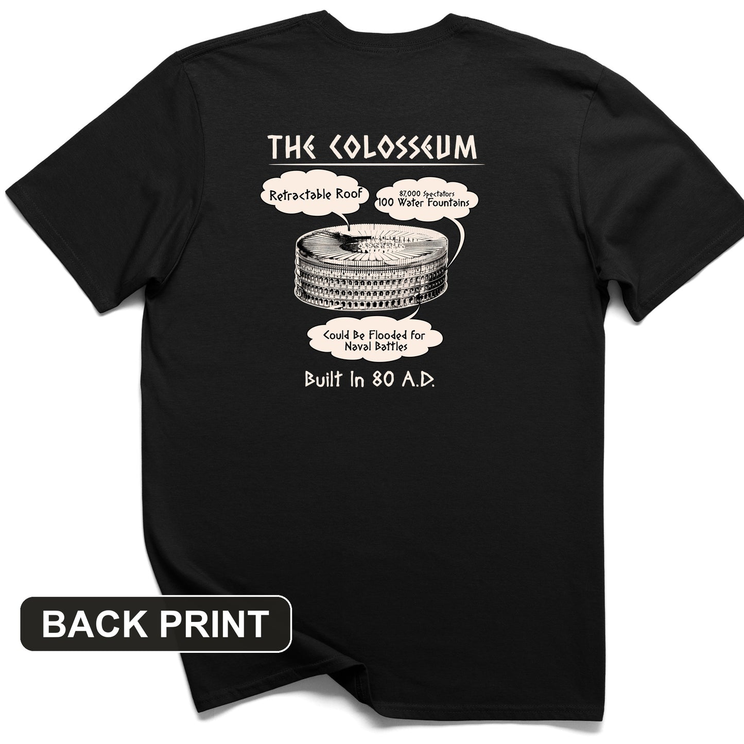 Colosseum Back Print T-Shirt