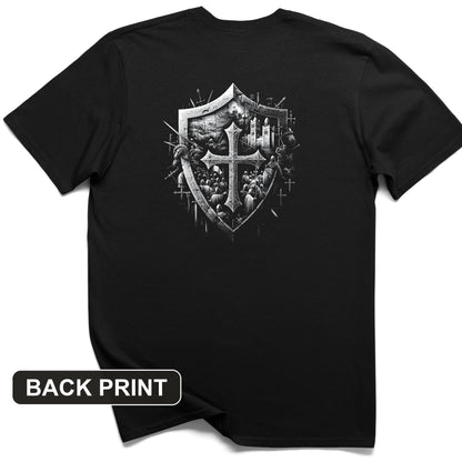 Crusader's Last Shield Back Print T-Shirt
