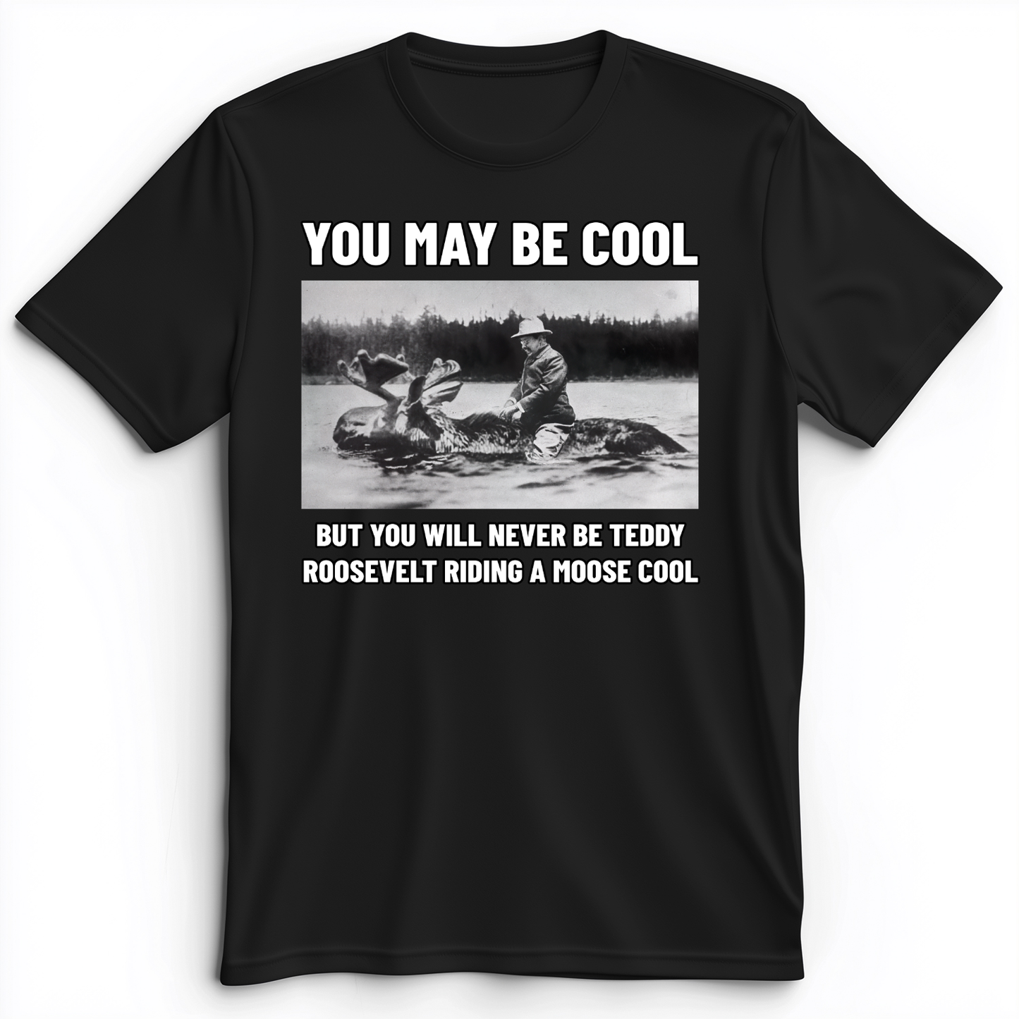 Teddy Riding Moose Premium Tee