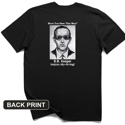 DB Cooper Back Print T-Shirt
