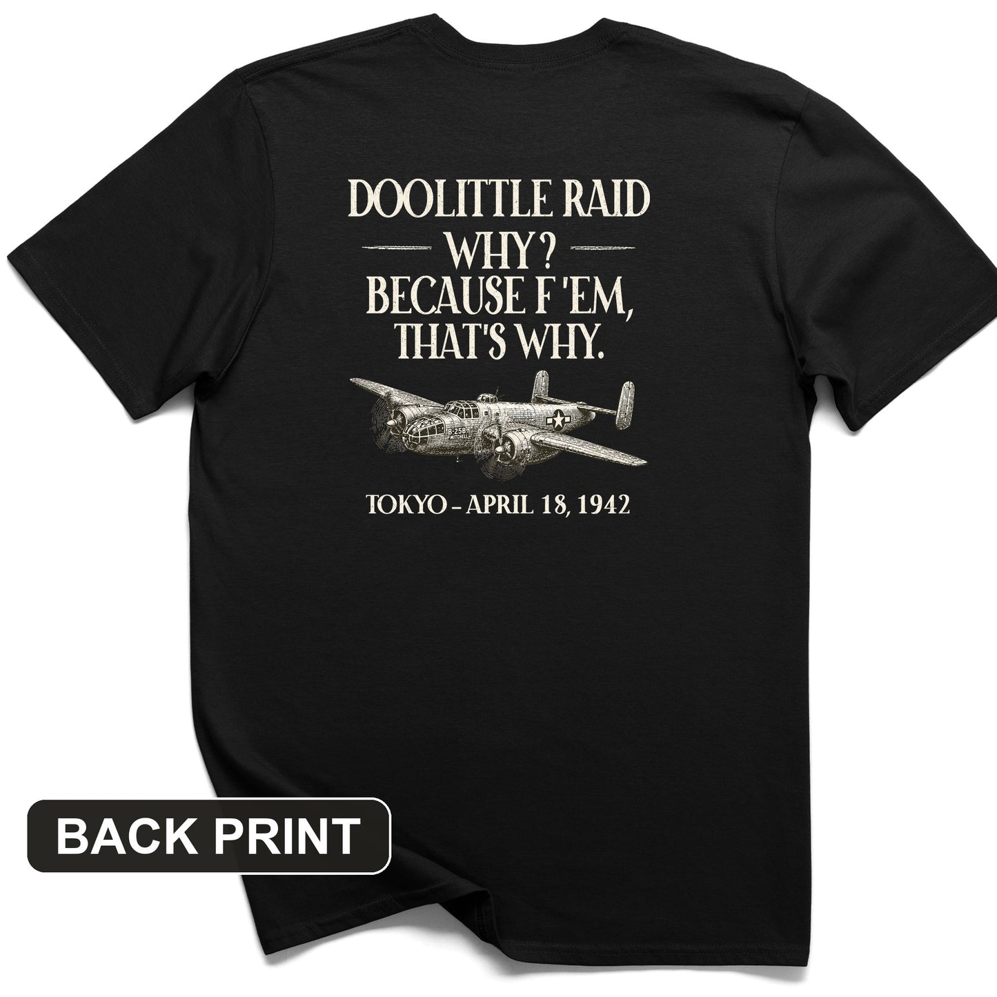 Doolittle Raid Back Print T-Shirt