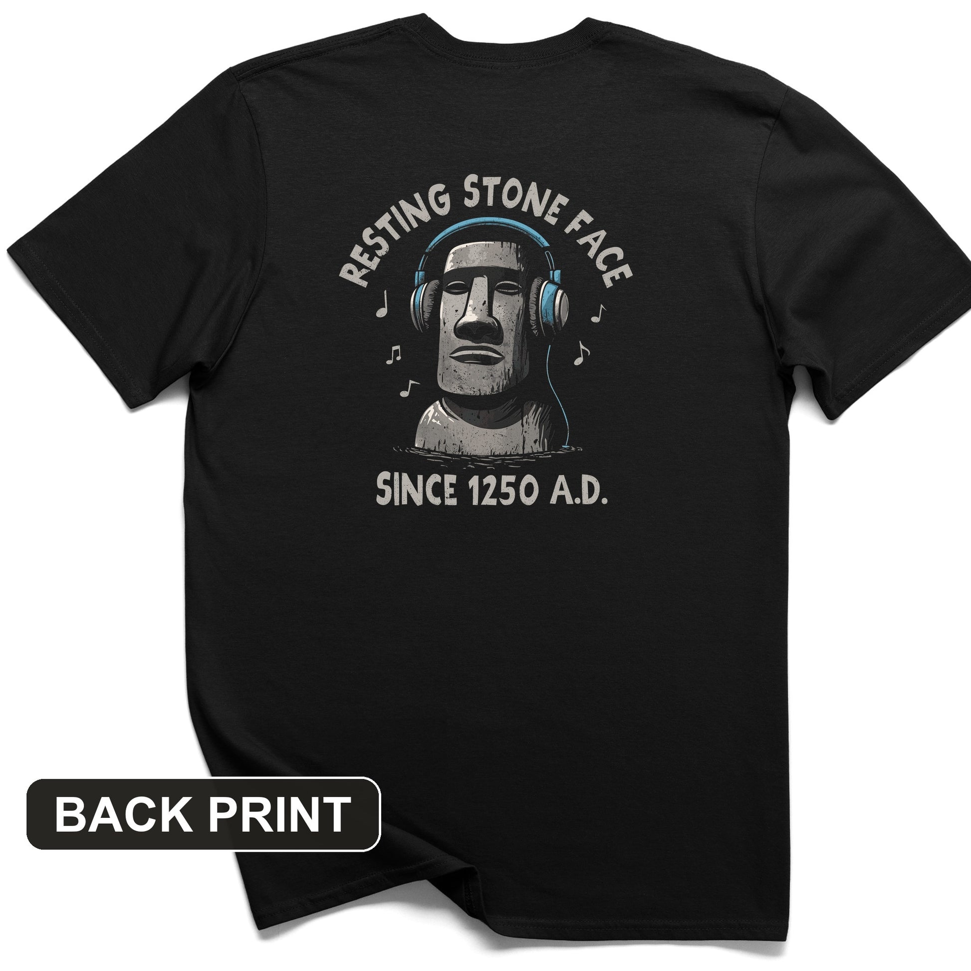 Easter Island Back Print T-Shirt