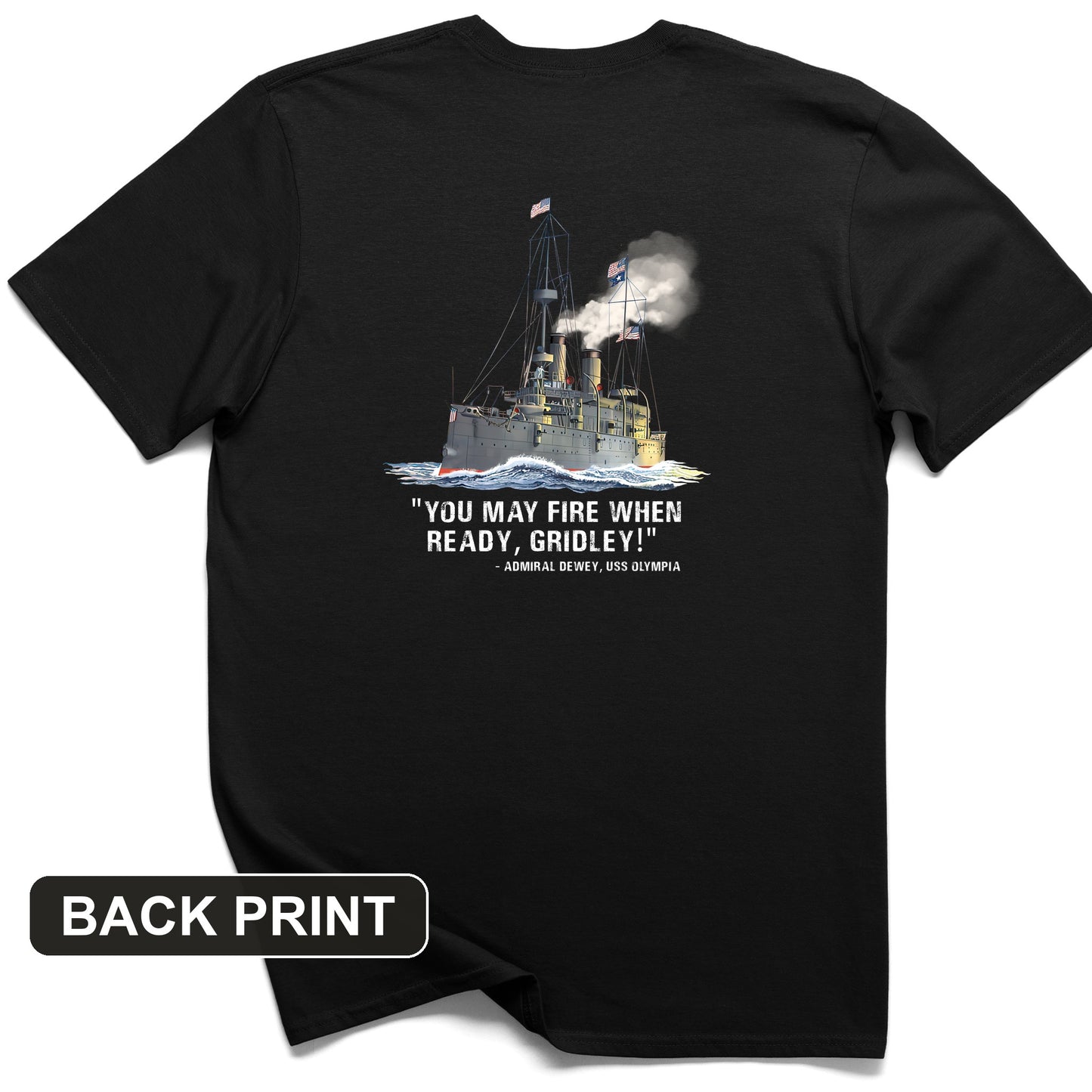 Fire When Ready Back Print T-Shirt