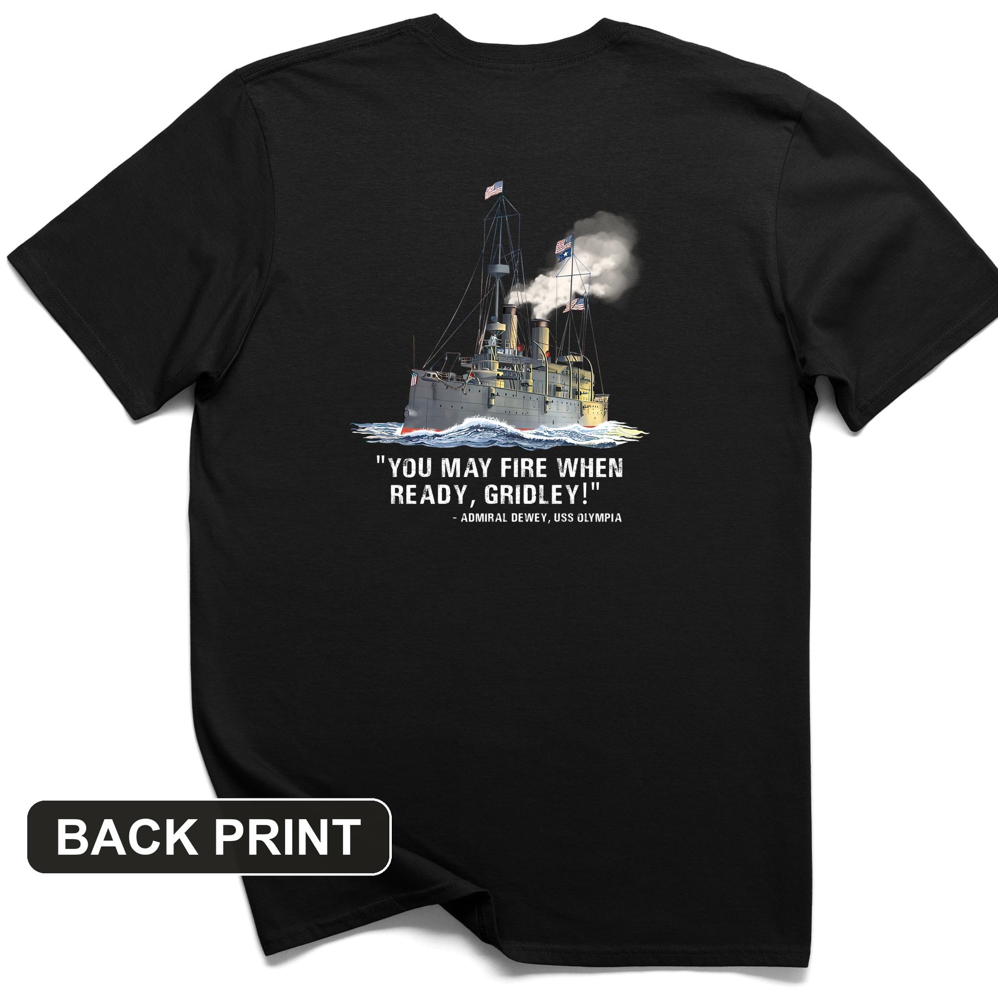 Fire When Ready Back Print T-Shirt