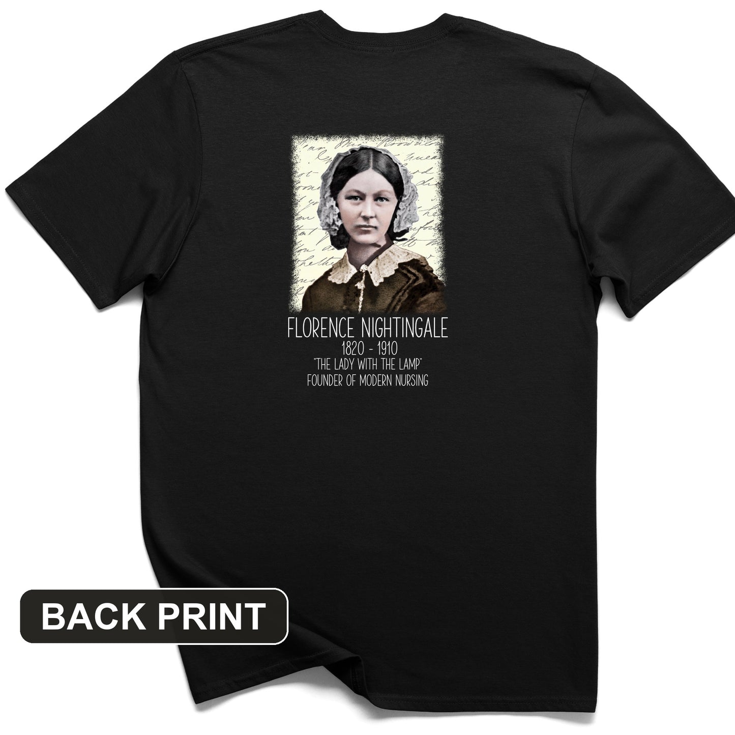 Florence Nightingale Back Print T-Shirt