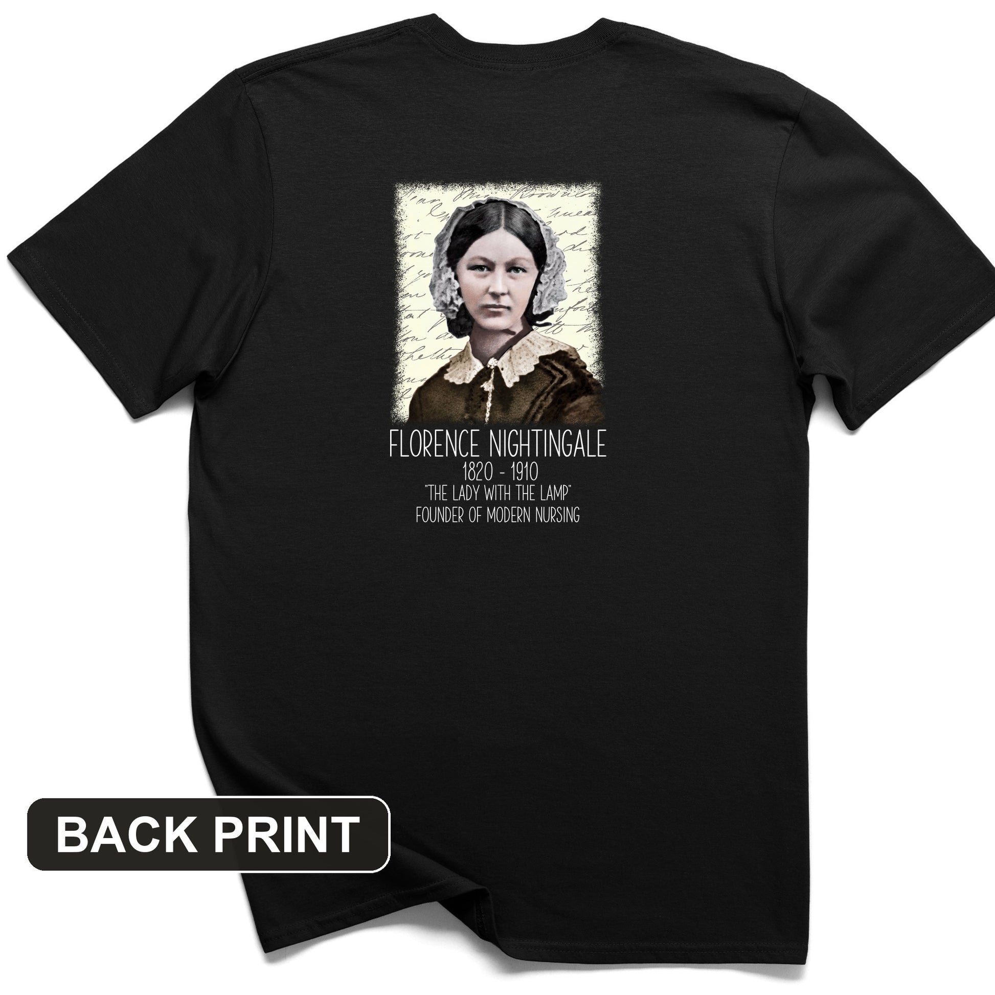 Florence Nightingale Back Print T-Shirt