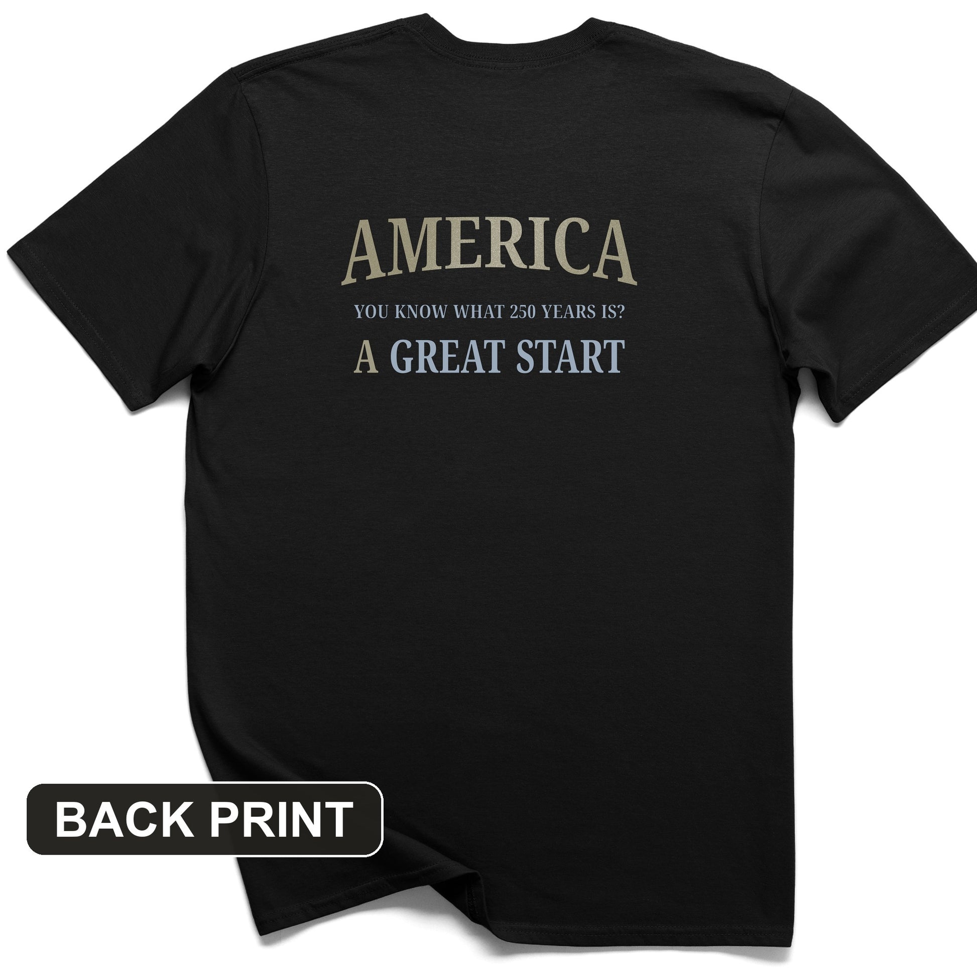 Great Start Back Print T-Shirt