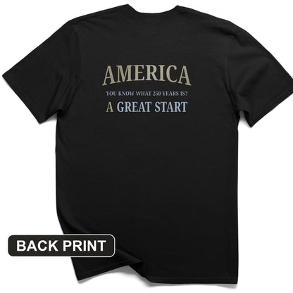 Great Start Back Print T-Shirt