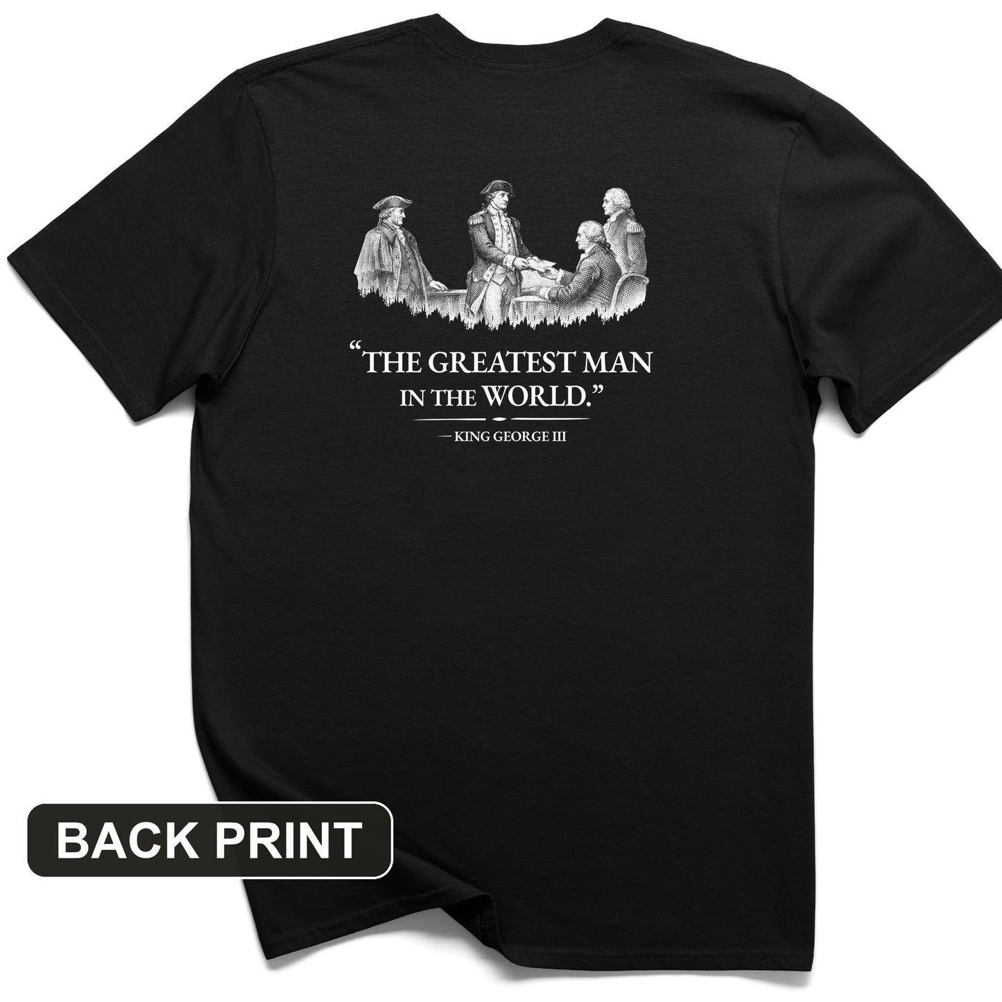 Greatest Man Back Print T-Shirt