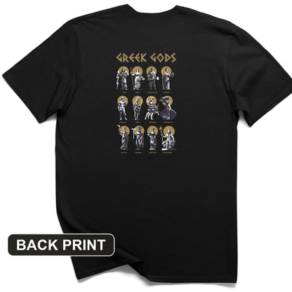 Greek Gods Back Print T-Shirt