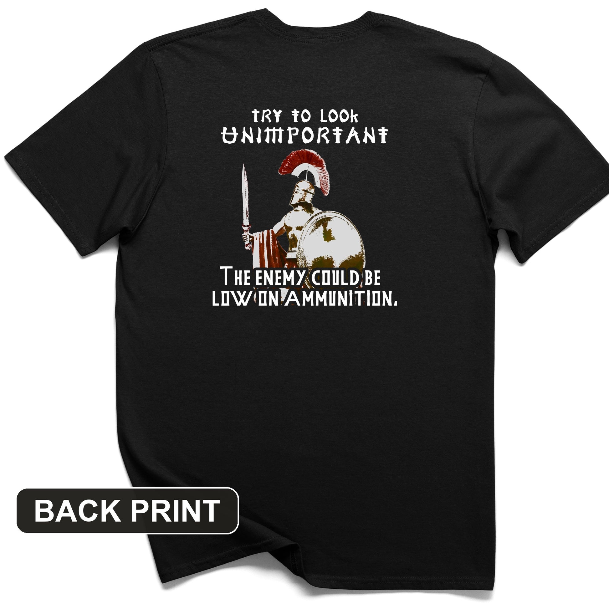 Greek Logic Back Print T-Shirt