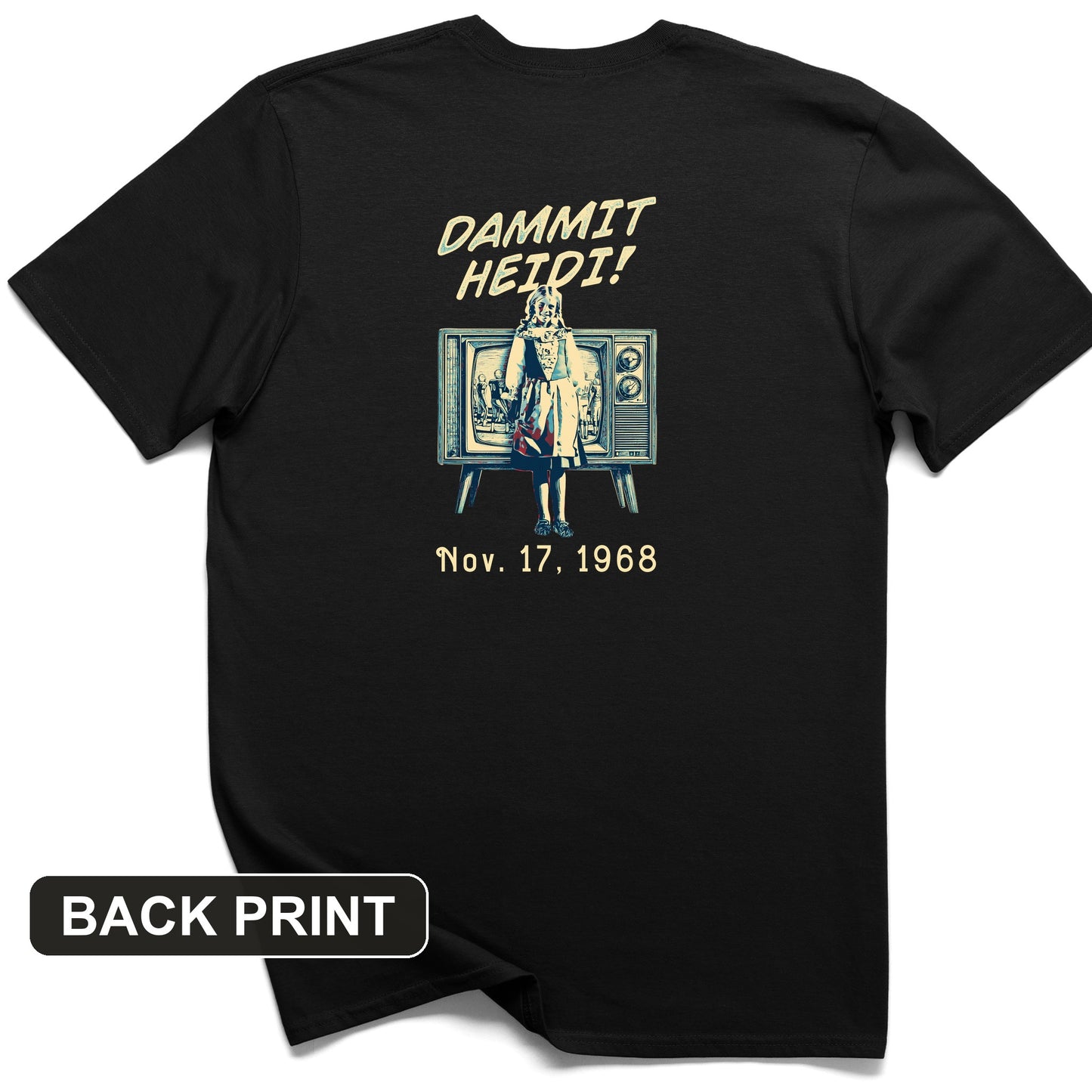 Heidi Bowl Back Print T-Shirt