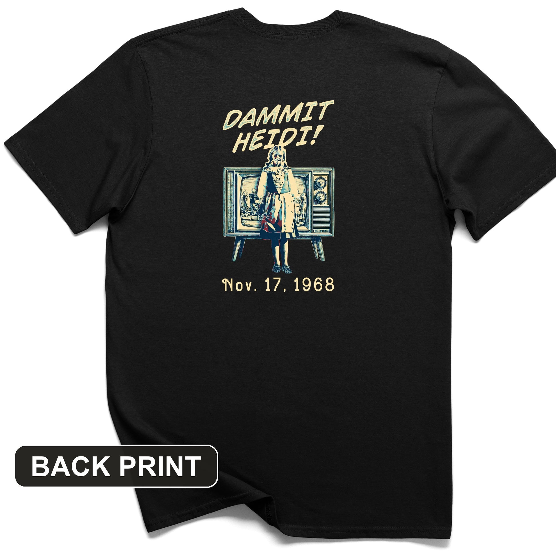 Heidi Bowl Back Print T-Shirt