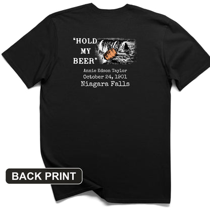 Hold My Beer Back Print T-Shirt